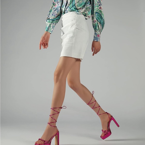 Reitoye Women's👱🏽‍♀️Open Toe Platform Chunky Party High Heel Sandals👡Sz 9 - Picture 10 of 12